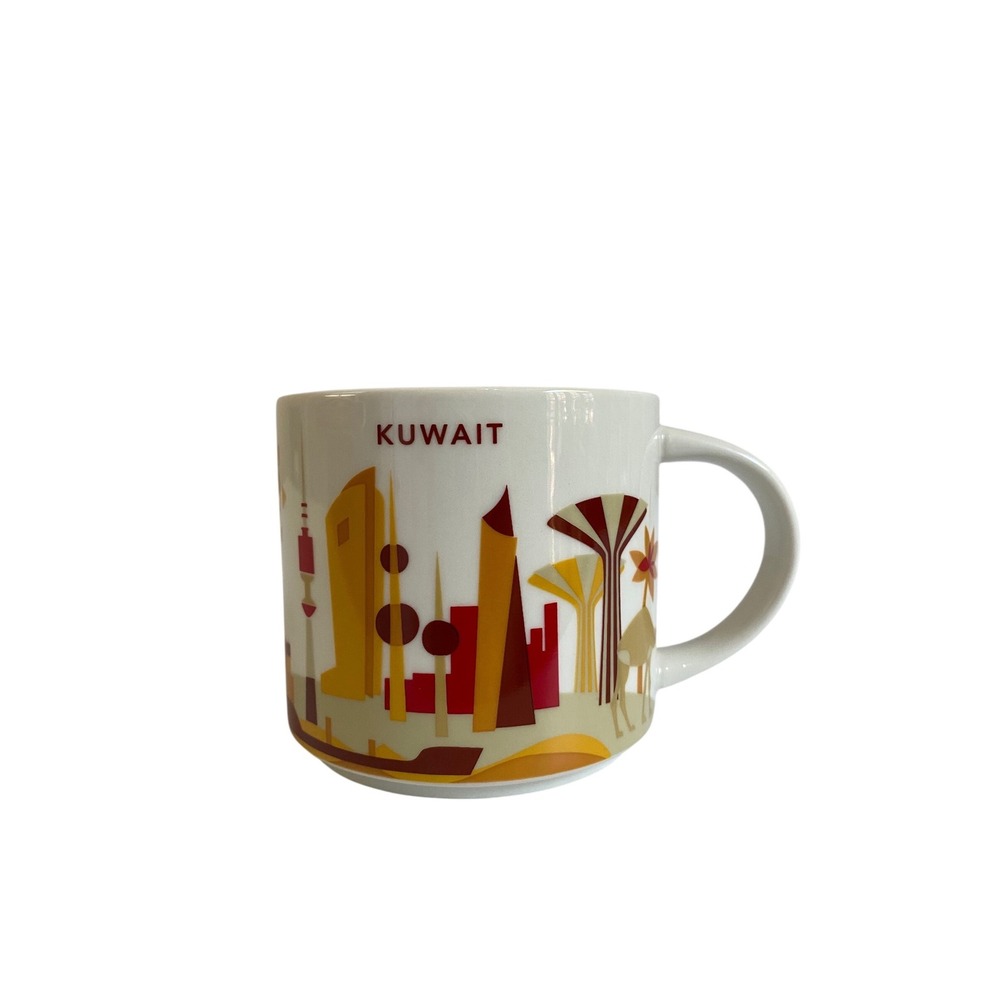 Starbucks You Are Here Collection Kuwait Coffee Mug 14oz Ceramic Cityscape 2022